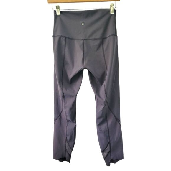 Lululemon Wunder Under Crop II *Roll Down Scallop Full-On Luxtreme 24" Moonwalk - Picture 2 of 4